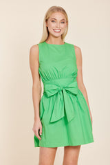 DOLCE CABO POPLIN TIE WAIST DRESS