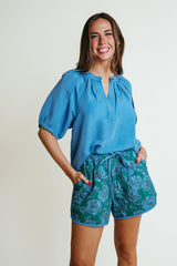 LAROQUE HENLEY BLOUSE