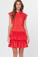 CURRENT AIR TIERED MINI DRESS