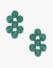 MESTIZA GEOMETRIC JADE EARRING