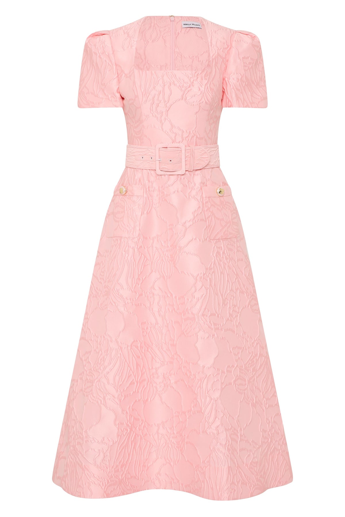 REBECCA VALLANCE HELMSLEY SHORT SLEEVE MIDI