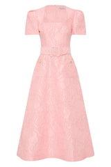 REBECCA VALLANCE HELMSLEY SHORT SLEEVE MIDI