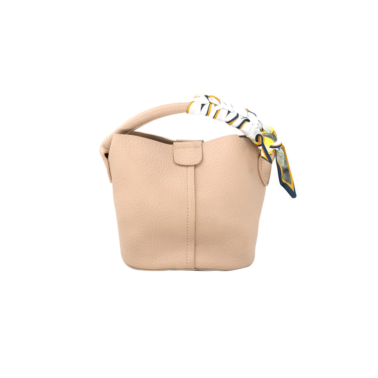 BC BAGS LEATHER MINI BUCKET TOTE
