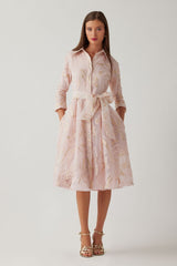 TERI JON TEA LENGTH SHIRT WAIST ORGANZA