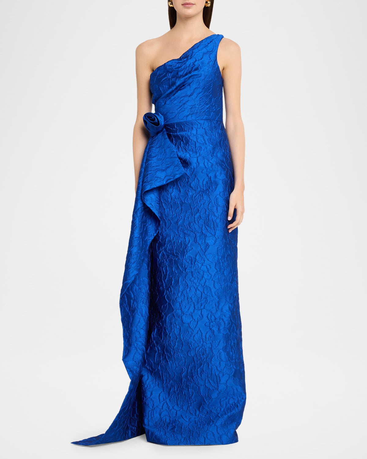 TERI JON JACQ ONE SHOULDER GOWN