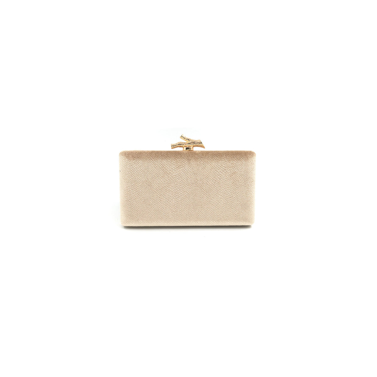 BCBAGS GOLD CLASP CLUTCH