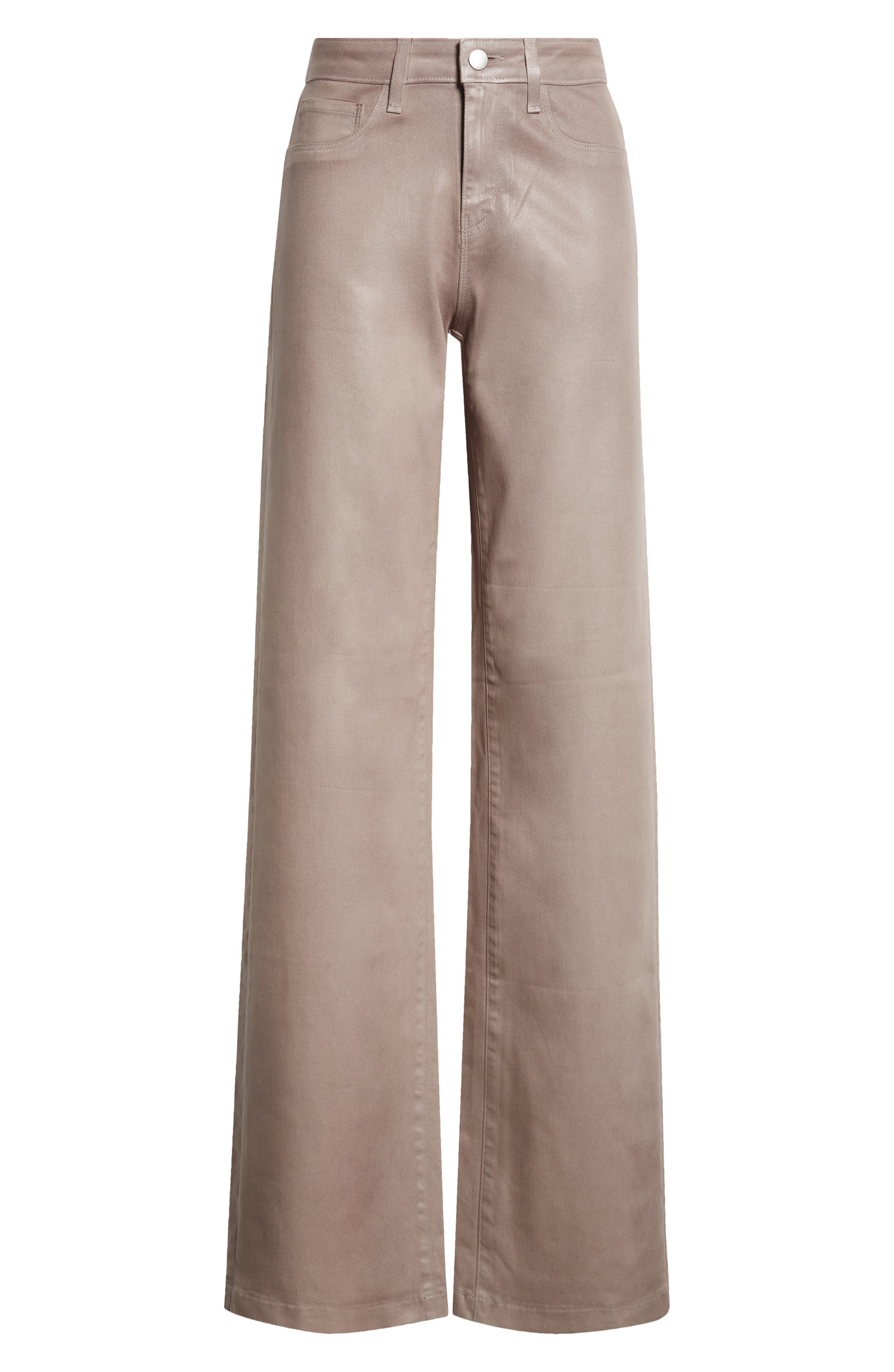 L'AGENCE CLAYTON COATED H/R WIDE LEG