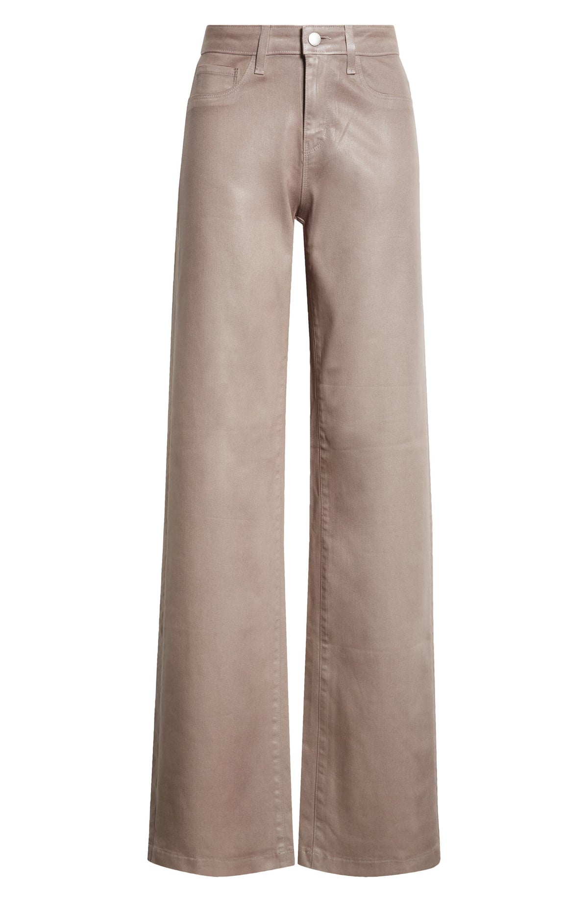 L'AGENCE CLAYTON COATED H/R WIDE LEG