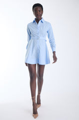 KARINA GRIMALDI PEPA SOLID MINI DRESS