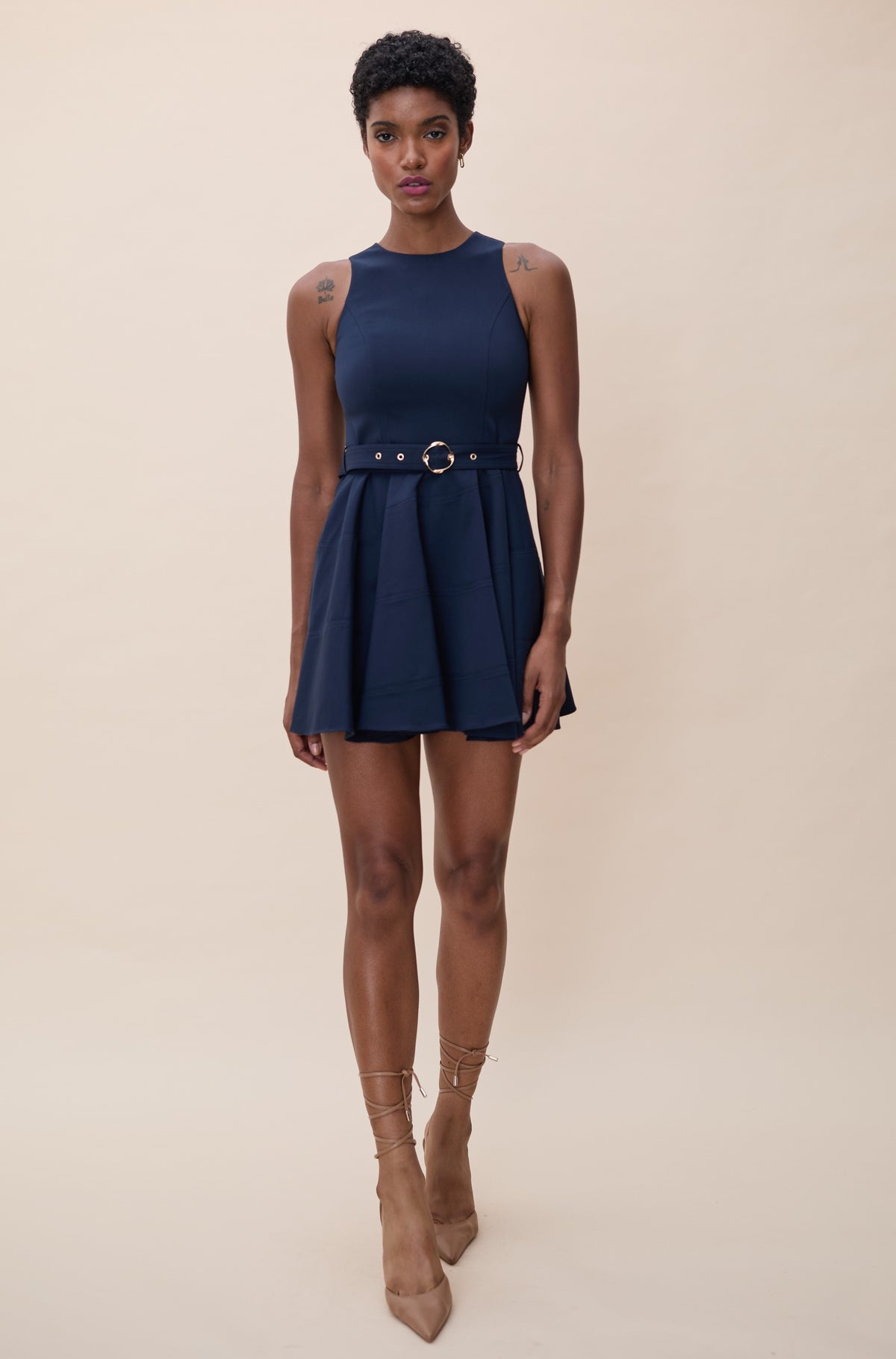 KARINA GRIMALDI SAM SLEEVELESS MINI DRESS