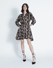 KARINA GRIMALDI MORA PRINT MINI DRESS