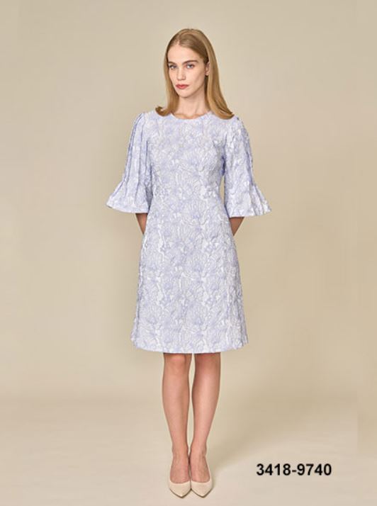 BIGIO PLEATED BELL SLV DRESS