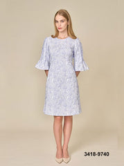 BIGIO PLEATED BELL SLV DRESS