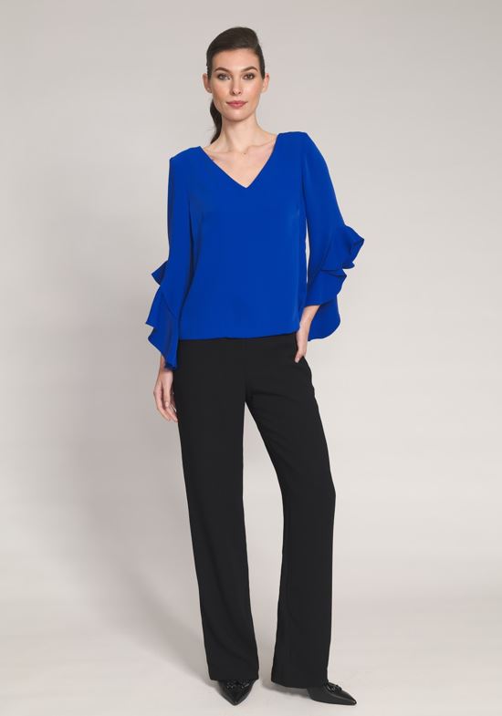 BIGIO RUFFLE SLEEVE TOP
