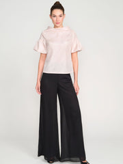 BIGIO PUFF SLEEVE ROLL NECK TOP