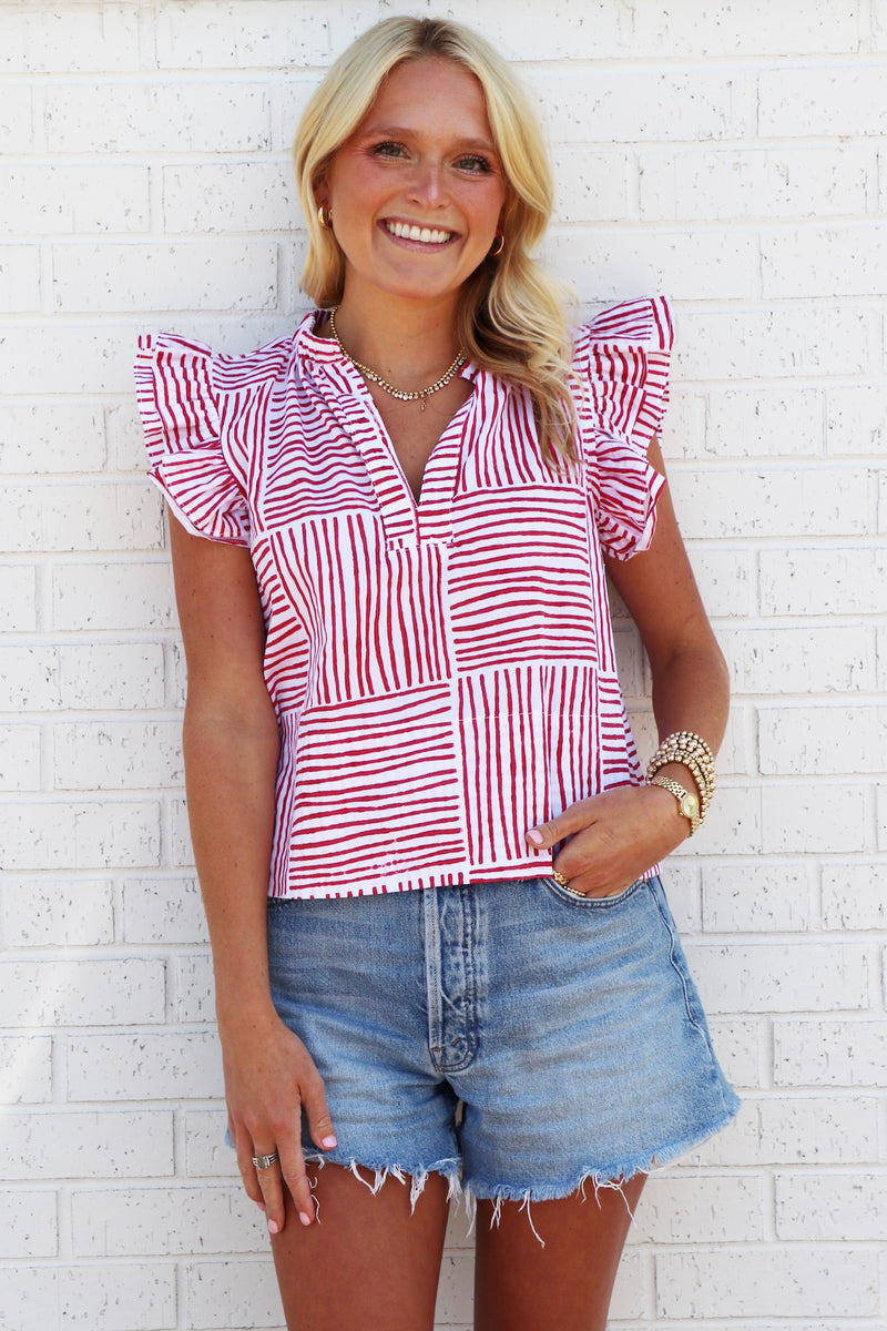 FINELY REMY RUFFLE TOP