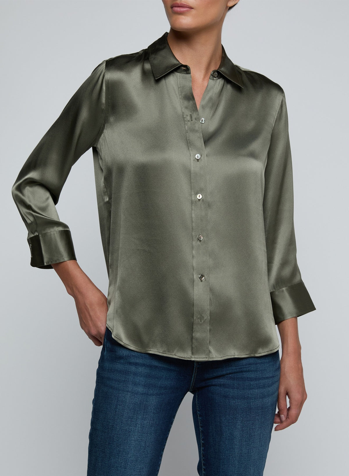 L'AGENCE DANI 3/4 SLEEVE BLOUSE