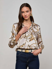 L'AGENCE DANI 3/4 SLEEVE BLOUSE