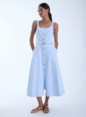 KARINA GRIMALDI ZYRA DENIM DRESS