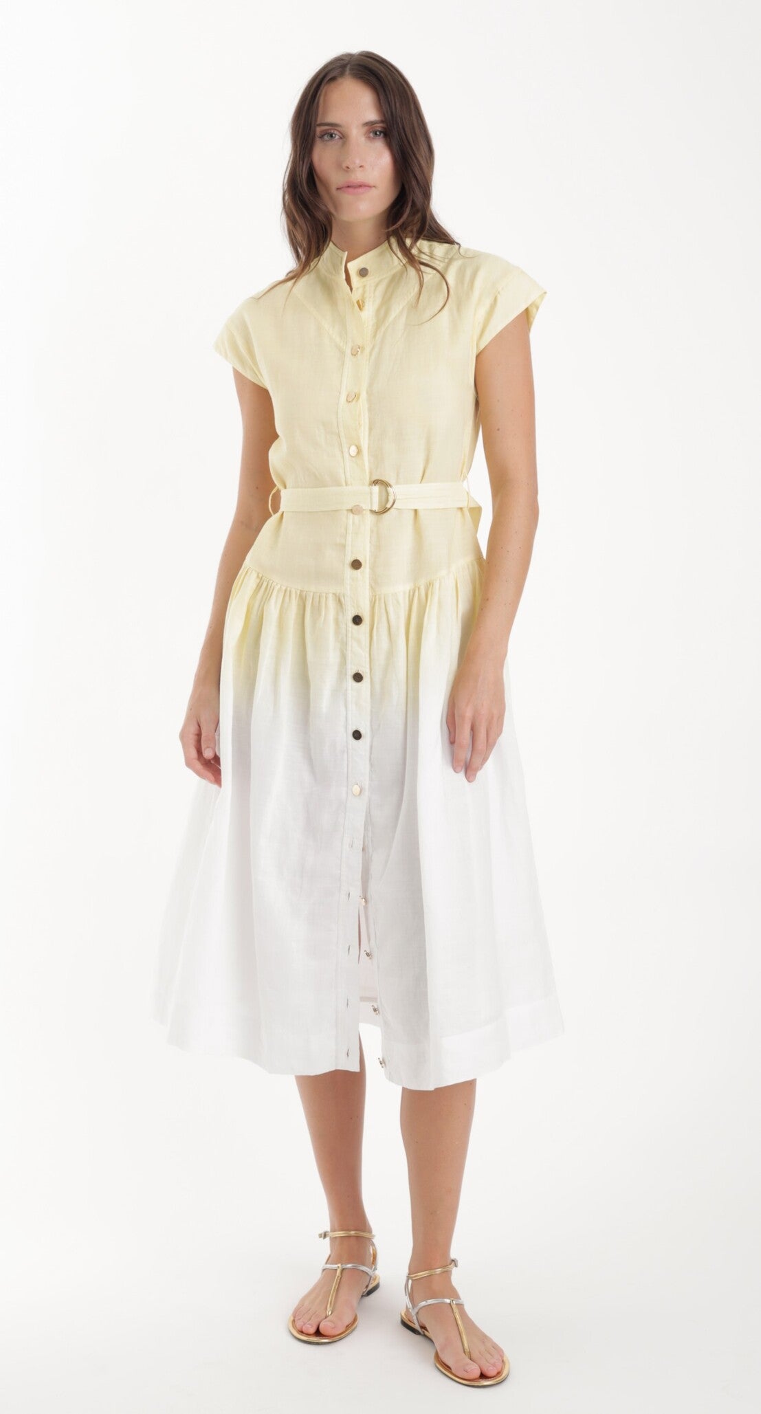 KARINA GRIMALDI ZELLE OMBRE DRESS