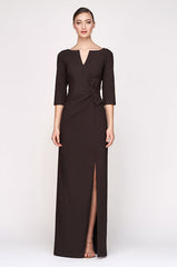 KAY UNGER PRISCILLA COLUMN GOWN