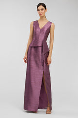 KAY UNGER OCTAVIA COLUMN GOWN