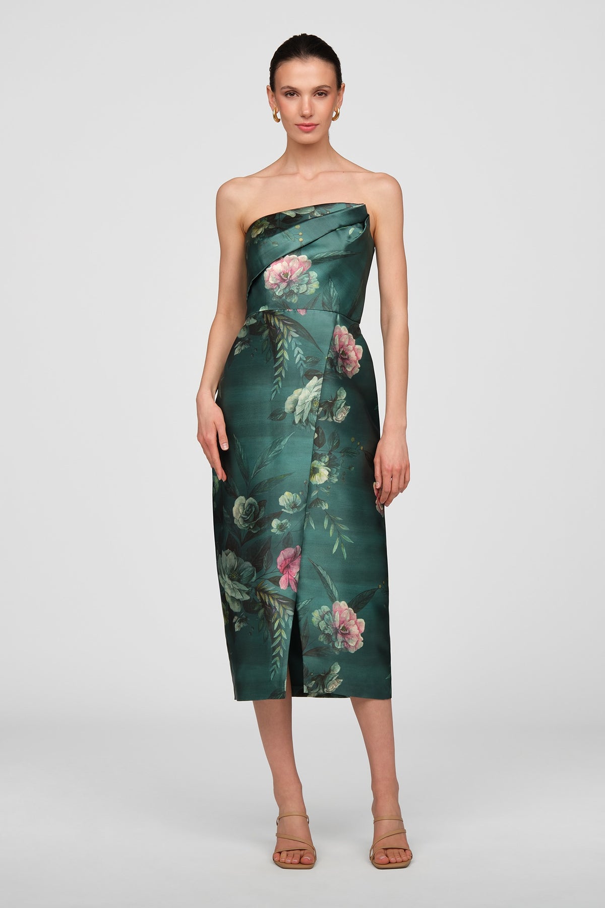 KAY UNGER AMELIE TEA LENGTH DRESS