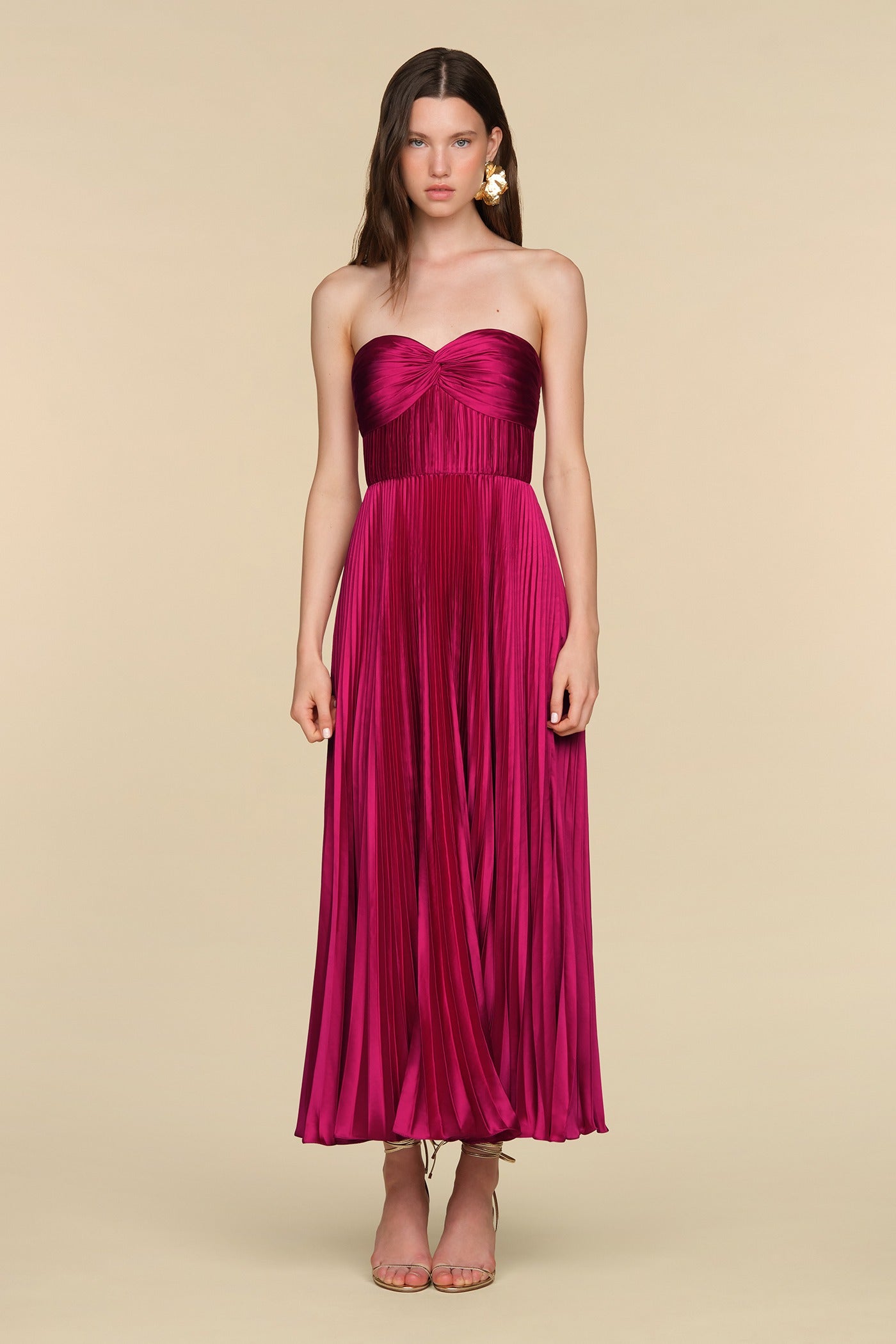 amur pleated strapless belle dress – Effie's Inc Color:As Picture (Black) Stars In Galaxy Pattern length sweetheart Miami Sample Sale 8.24