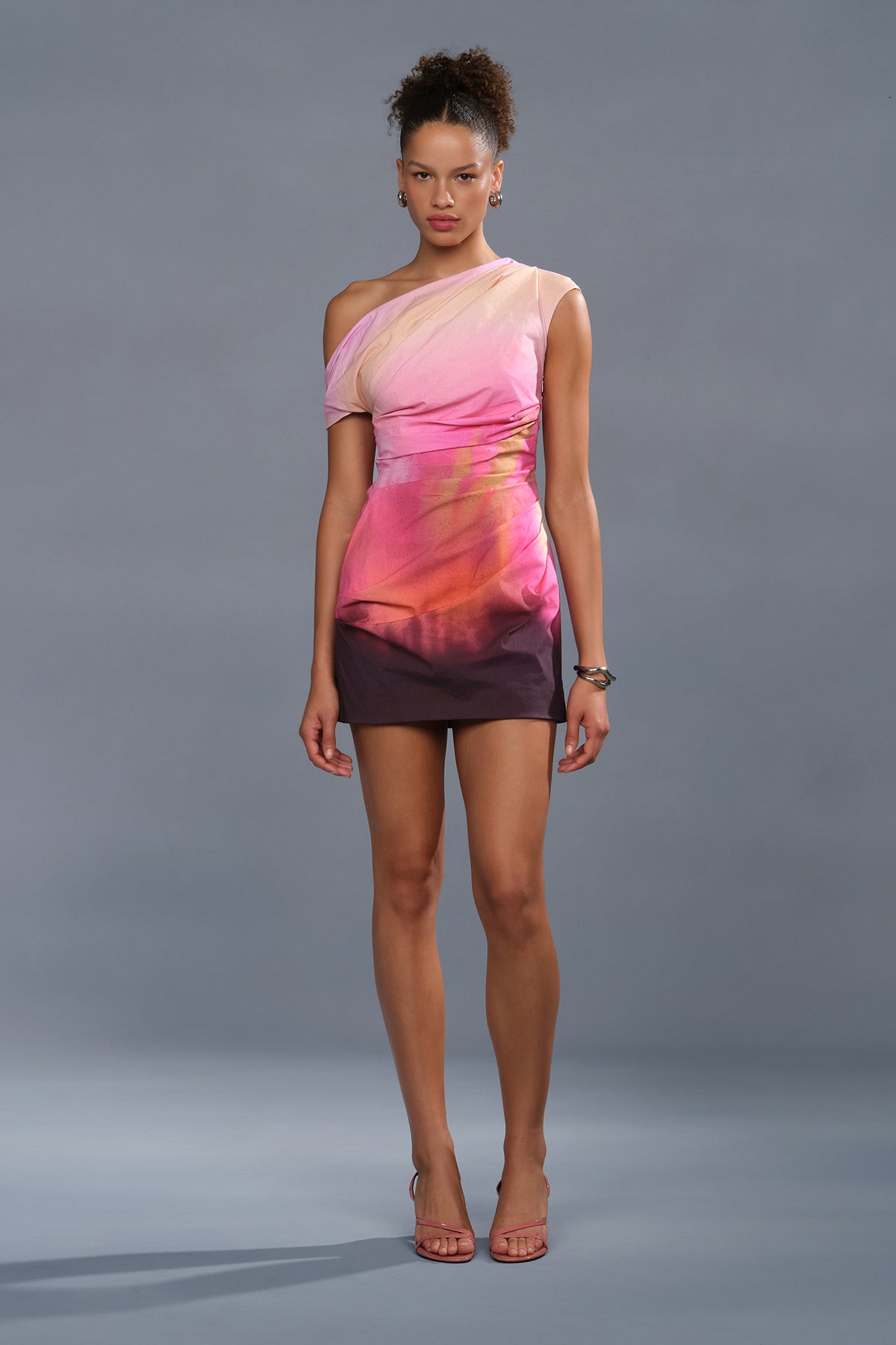 AMUR YSELLA OFF THE SHOULDER MINI DRESS