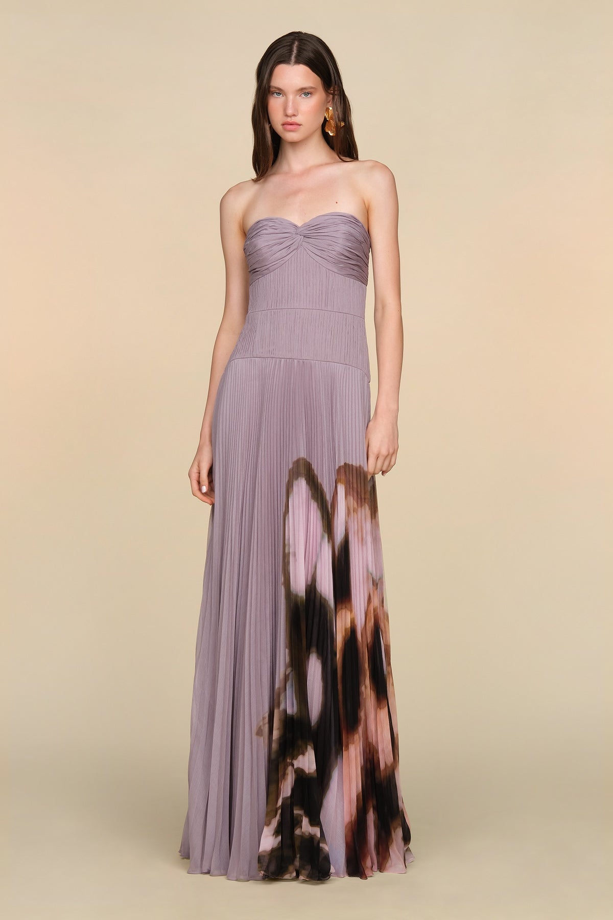 AMUR LUNA PRINTED GOWN