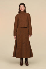 AMUR KARA EMBROIDERED SKIRT