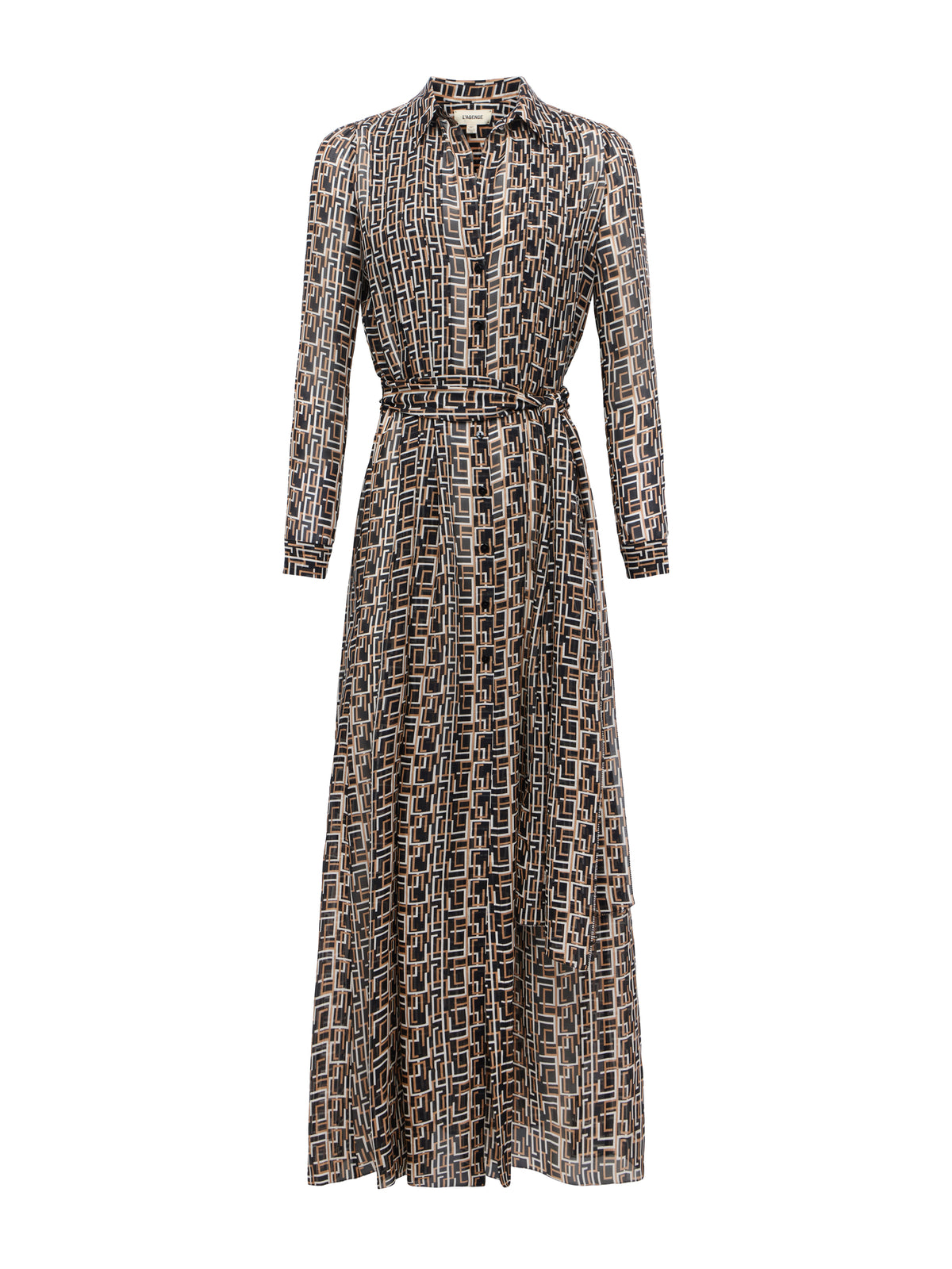 L'AGENCE KLAUDIA PIN TUCK SHIRT DRESS