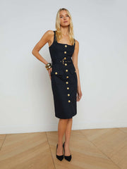 L'AGENCE IDA BUTTON FRONT TANK DRESS