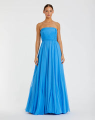 MAC DUGGAL STRAPLESS CHIFFON GOWN