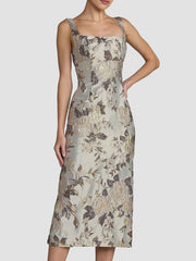 MAC DUGGAL BROCADE SHEATH DRESS