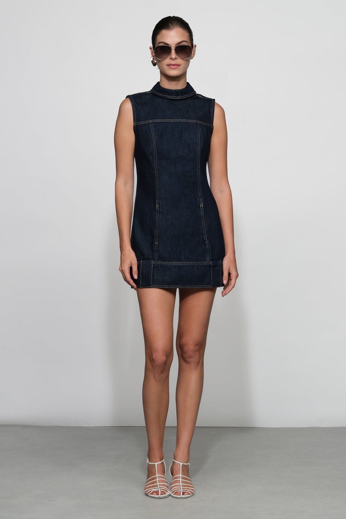 ET OCHS WINSLOW DENIM MINI DRESS