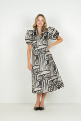 EMILY MCCARTHY HAMPTON MIDI DRESS LINEN