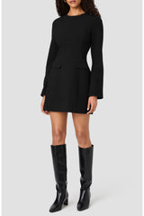 FRENCH CONNECTION AZRA TWILL LS 2 POCKET MINI DRES