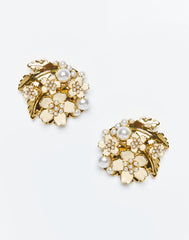 MESTIZA GILDED SAMPAGUITA CLUSTER EARRING