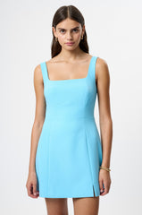 FRENCH CONNECTION AZRA TWILL SLIT MINI DRESS