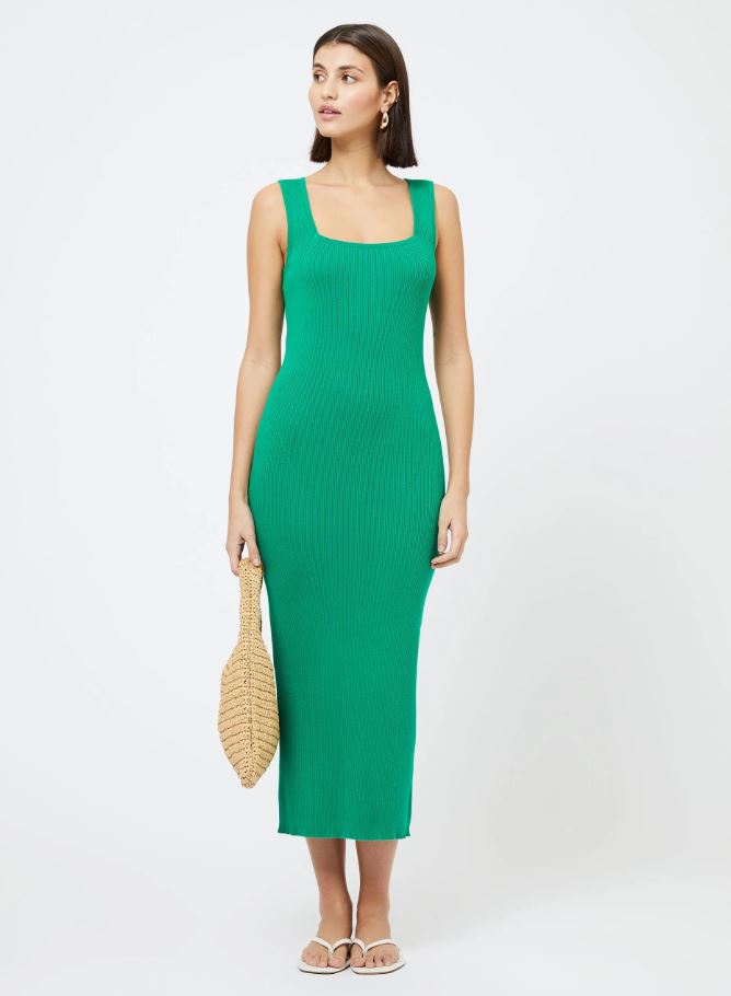 FRENCH CONNECTION MOZZA SQ NK S/LESS DRESS