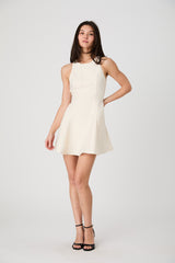 FRENCH CONNECTION STRUCTURED TAFFETA MINI DRESS