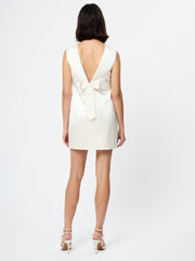 FRENCH CONNECTION JAXON SATIN BOW SHIFT DRESS