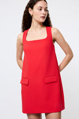 FRENCH CONNECTION WHISPER SQ NK SLVLSS MIN DRESS