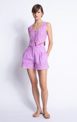 KARINA GRIMALDI ARUBA EMBROIDERED VEST