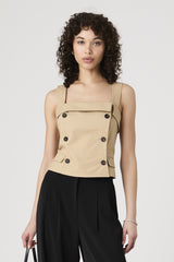FRENCH CONNECTION LIGHT WEIGHT TRENCH TOP