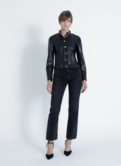 KARINA GRIMALDI SCARLETT VEGAN LEATHER JACKET