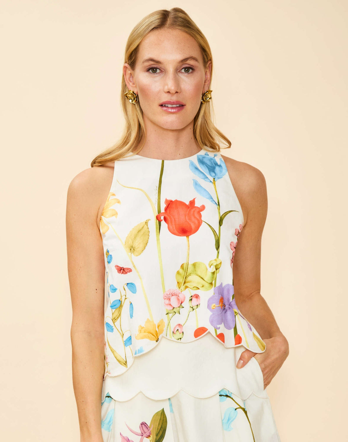 MESTIZA PRISM SCALLOP TANK TOP