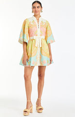 MESTIZA CARMEN PAISLEY MINI DRESS