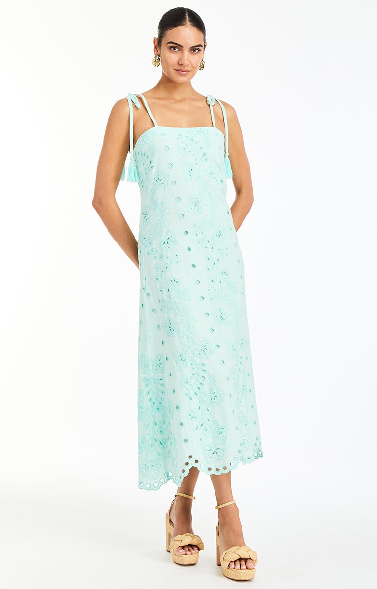 MESTIZA SALVADOR TASSEL MIDI DRESS